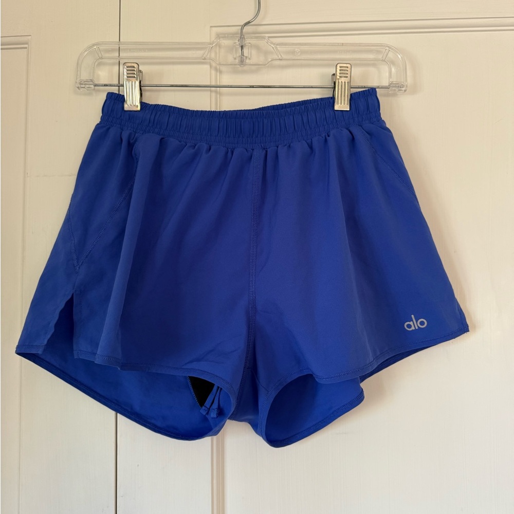 ALO Yoga Women's Vibrant Blue Athletic Shorts